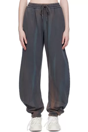 OFF-WHITE Women Sweats - Gray Drawstring Lounge Pants