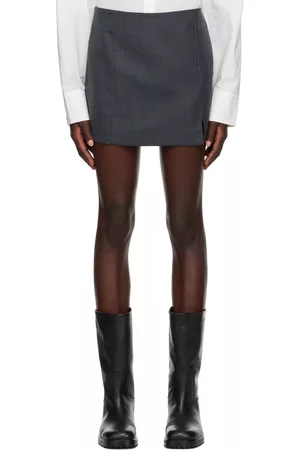 Bec & Bridge Women Mini Skirts - Gray Jamie Miniskirt