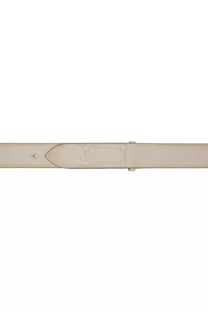 Maison Margiela Men Belts - Beige Four Stitches Belt