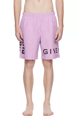 Givenchy Men Swim Shorts - Purple 4G Swim Shorts