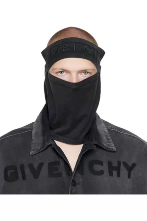 Givenchy Men Accessories - Black Embroidered Balaclava