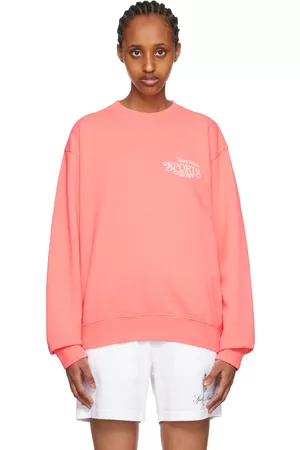 Sporty & Rich Women Sports Hoodies - Pink Bardot Sports Sweatshirt