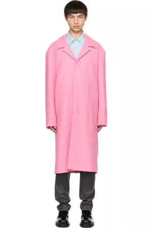 Ami Men Coats - Pink Car Coat