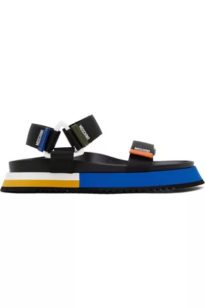 Moschino Men Sandals - Multicolor Logo Tape Sandals