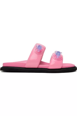 Moschino Women Flat Sandals - Pink Inflatable Slides