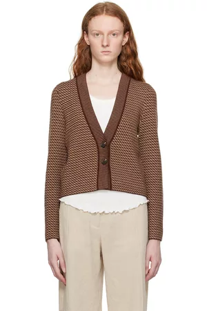 A.P.C. Women Sweatshirts - Brown Annie Cardigan