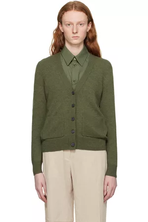 A.P.C. Women Sweatshirts - Green Louise Cardigan