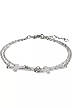 Dsquared2 Men Chain Bracelets - Silver Jesus Bracelet