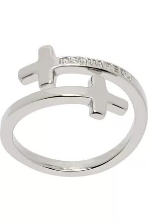 Dsquared2 Men Rings - Silver Cross Ring