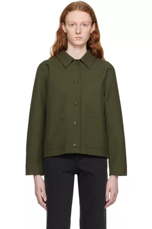 A.P.C. Women Twill Jackets - Green Nikkie Jacket