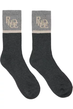 Rhude Men Sports Equipment - Gray Sport Socks