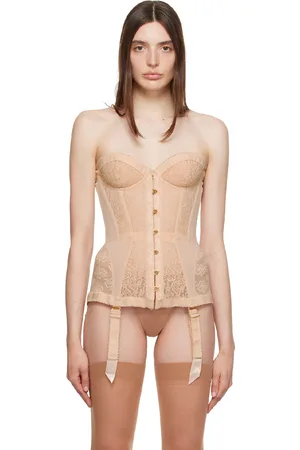 Mercy Satin Corset in White  Agent Provocateur All Lingerie