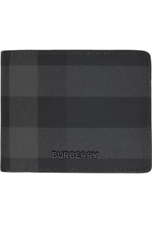 Burberry Grainy Leather International Bifold Wallet Black in