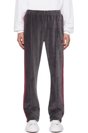 Black Cowboy piped twill track pants, Needles