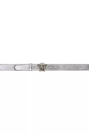 KARL LAGERFELD K/MONOGRAM SMALL BELT CHAIN, Silver Women's Thin Belt