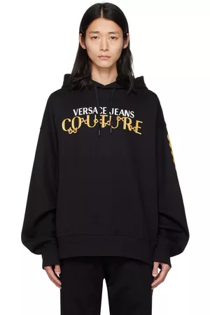 Versace Jeans Couture: Black Bonded Sweatshirt