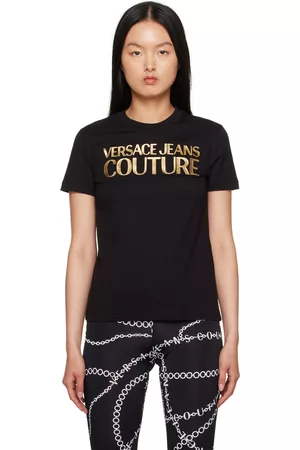 Ondre Foil Printed Anna Crew T-Shirt Black