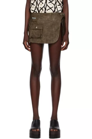 Lexie Leather Skirt (Brown)