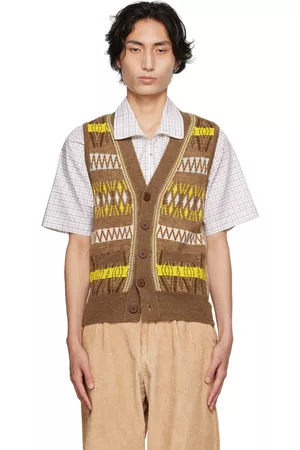 オンライン店 WALES BONNER Orchestra striped wool vest - トップス