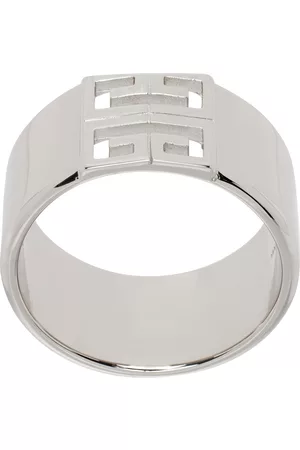 Givenchy G Link Lock Medium Necklace in Silver Grey