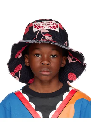 Dkny Kids logo-print eyelet-embellished cotton cap - Black