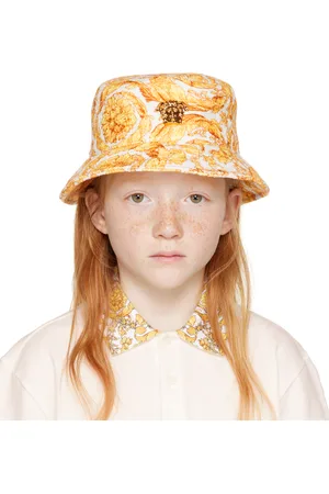 Versace Kids Barocco-print padded nest - White