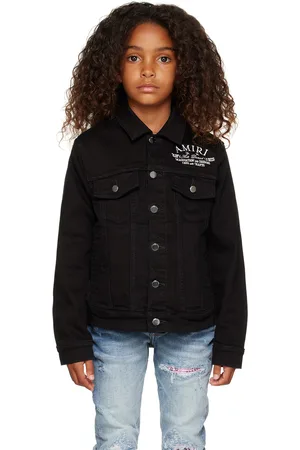 Denim Jean Jackets in the color Black for boys FASHIOLA