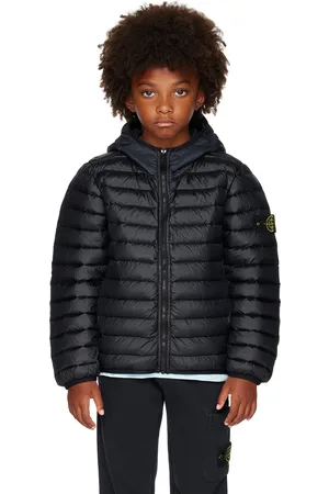 Kids black stone top island jumper