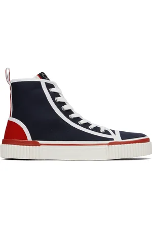 Christian Louboutin Lou Spikes 2 Red Bottoms High Tops Version Black Mesh  Shoes sale, cheap red bottoms