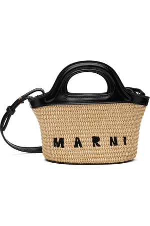Tan Tropicalia micro leather cross-body bag, Marni