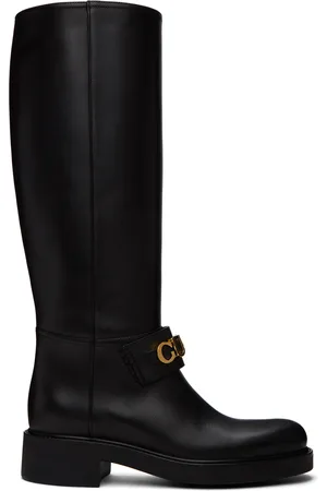 Gucci Ellis GG-Monogram Canvas Knee-High Boots