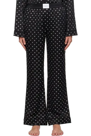 Alexander Wang Logo Jacquard Silk Pajama Trousers - Farfetch