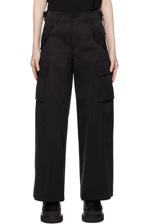 SACAI Sheer Panel Belted Cargo Drawcord Pants - Bergdorf Goodman