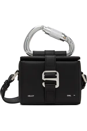 Heliot Emil LEATHER PHONE HOLDER HARNESS - BLACK