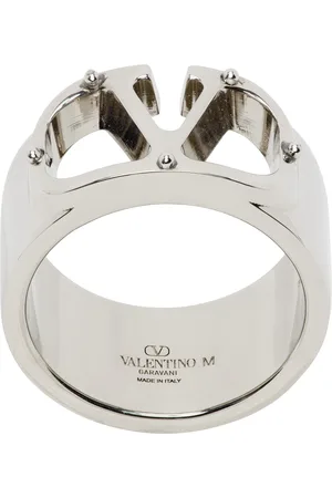 Valentino Garavani Vlogo Signature Metal Ring Woman Gold 11