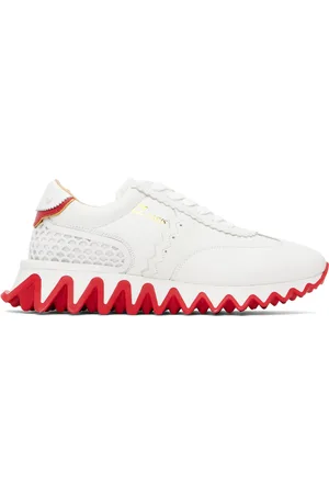 Christian Louboutin - Adolescenza Faux-Leather Slip-On Trainers - Mens - White