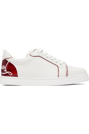 Christian Louboutin - Adolescenza Faux-Leather Slip-On Trainers - Mens - White