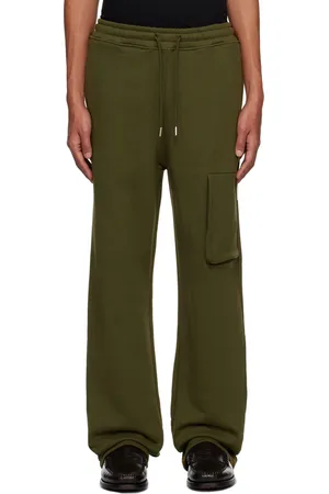 Men's Tartan Monogram Nylon Cargo Pants by Gcds