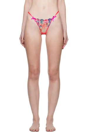 Agent Provocateur Lexx floral-embroidered Sheer Thong - Farfetch