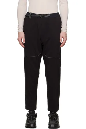 Black Oversized ripstop cargo trousers, And Wander