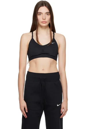 Nike Performance AIR INDY DEEP BRA - Light support sports bra -  black/white/black 