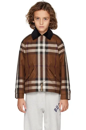 Thomas Bear Cotton Jacket in Multicoloured - Burberry Kids