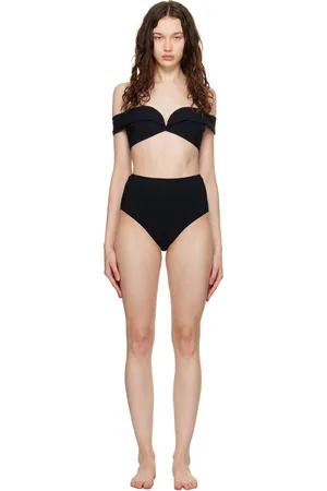 Zimmermann Separates Scoop Bra Bikini Top in Heather Texture