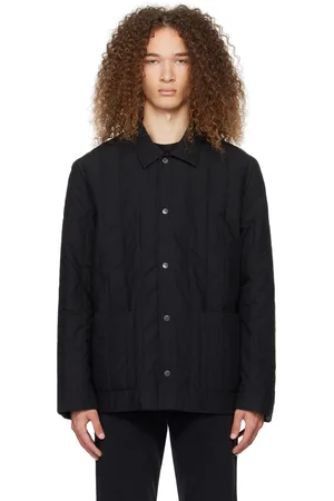 Sunspel Mac long-sleeve cotton coat - Blue