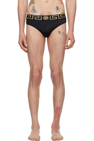 Versace Thong With Medusa Head, Men'S, Red for Men