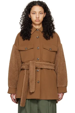 Max Mara Taupe Cambusa Jacket