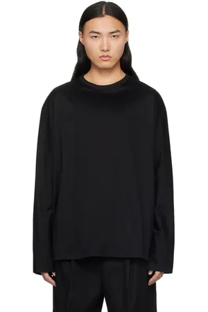 Juun.J SSENSE Exclusive Black and Orange Layered Long Sleeve T-Shirt Juun.J