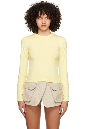 Long Sleeved T-Shirts in the color Yellow for women