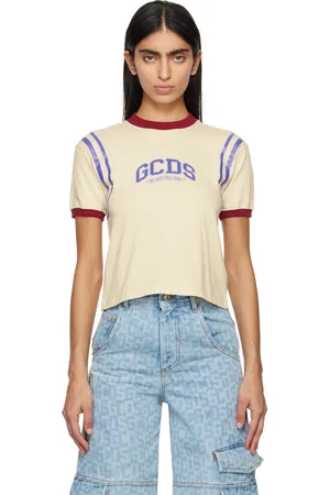 Gcds logo-embroidered silk shirt - Blue