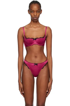 AGENT PROVOCATEUR Rozlyn satin-trimmed tulle and Leavers lace underwired  balconette bra